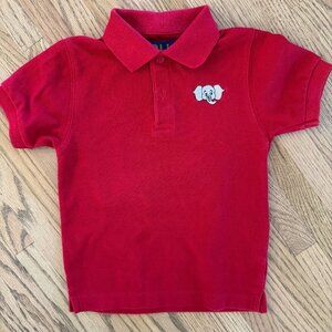 Cotton Blu Toddler Boys University of Alabama Red Polo Shirt with Elephant 3
